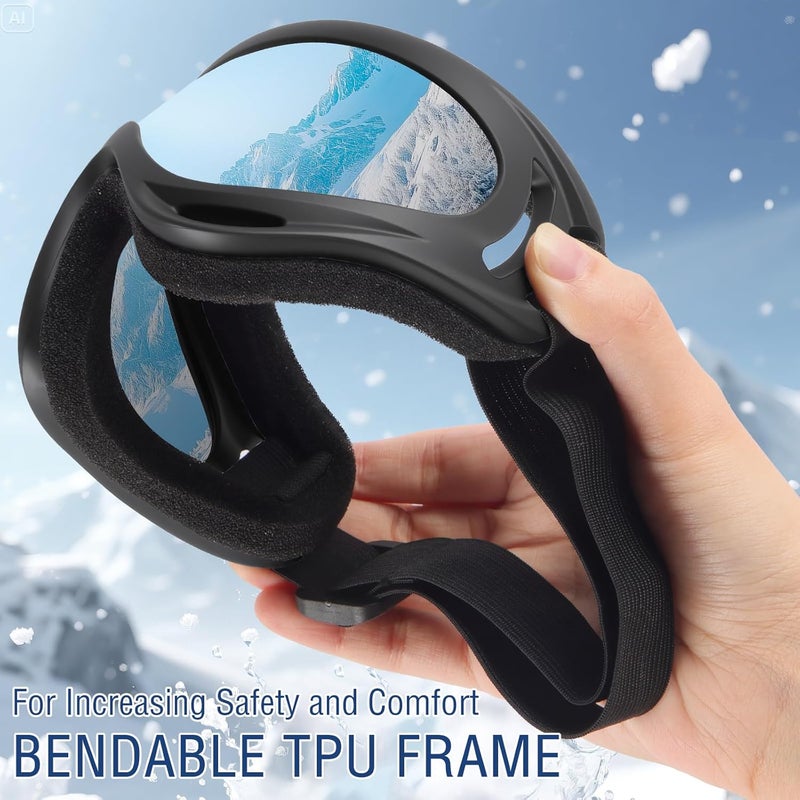 OXG Store Ski Snowboard Goggles for Men Women, UV Protection Ski Snow Goggles for Kids Youth Adult - Image 5